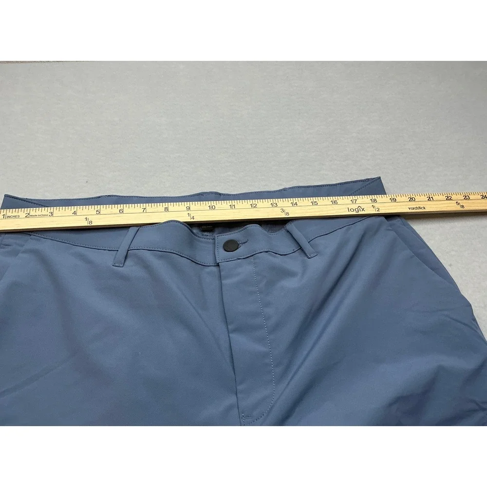 Banana Republic Performance Pants Blue Gray 40x30 Straight Leg Polyester‎ Chino